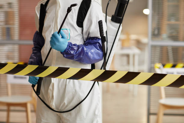 Professional Biohazard Cleanup technician working in Farmersville, OH